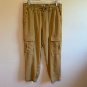 Banana Republic Sport Tan Cargo Pant, Medium Petite